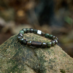 Hope/Light/Power Alashan Agate Dragon Crystal Bracelet