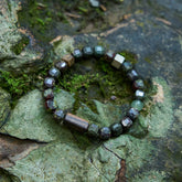 Hope/Light/Power Alashan Agate Dragon Crystal Bracelet