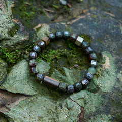 Hope/Light/Power Alashan Agate Dragon Crystal Bracelet